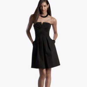 White House Black Market - Black Strapless Cocktail Dress - Size 6